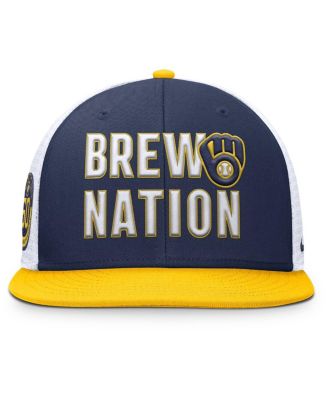 Men's Navy/Yellow Milwaukee Brewers Pro Trucker Snapback Hat