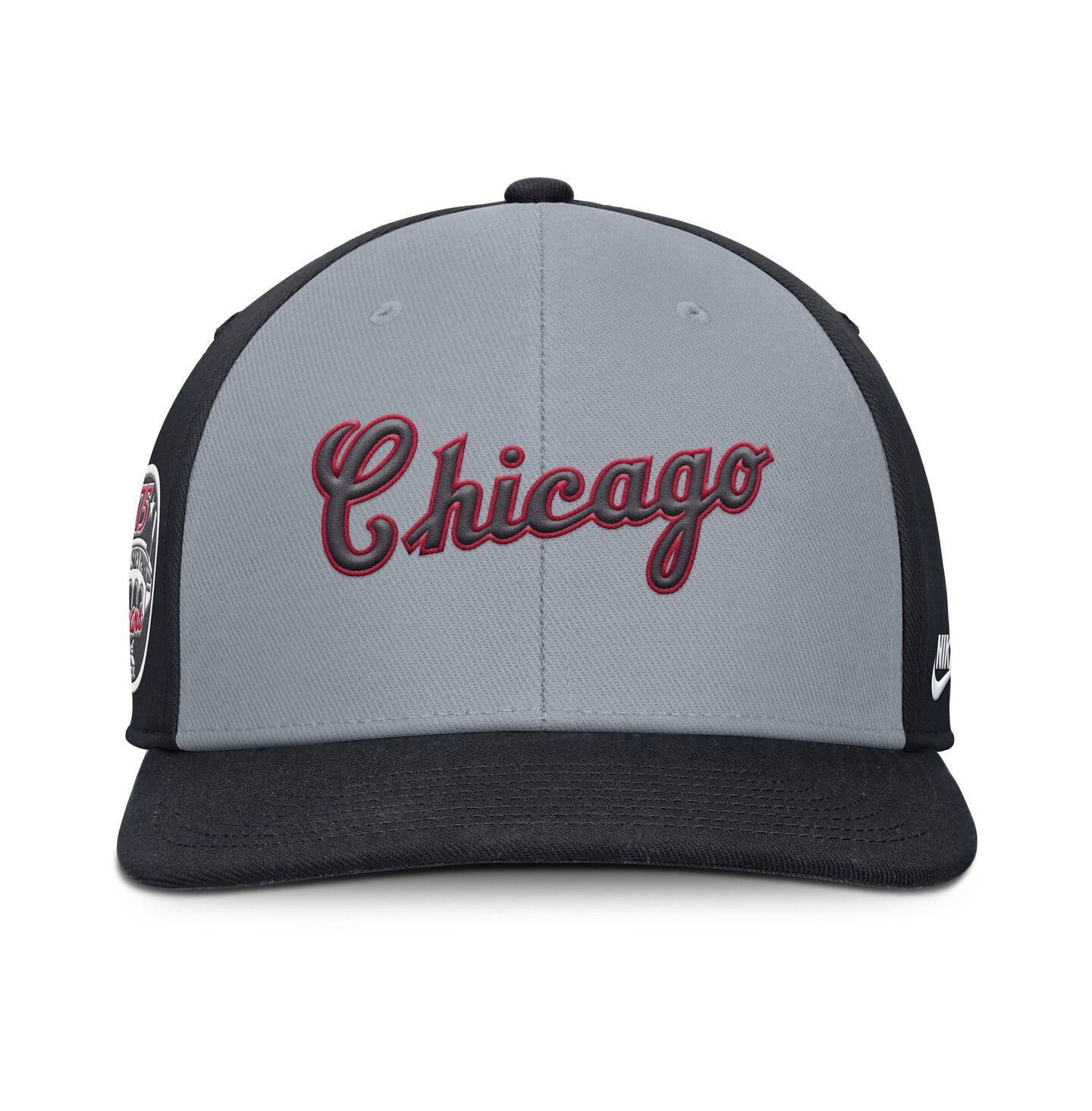 Мужская кепка Nike Gray/Navy Chicago White Sox Pro Performance Snapback Hat — фото 4