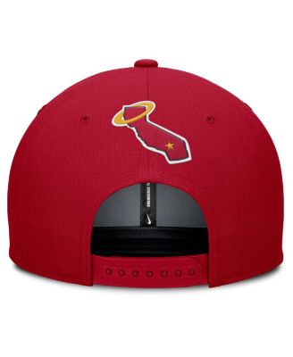 Men's Gray/Red California Angels Cooperstown Collection Pro Performance Snapback Hat