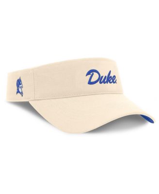 Nike - Men's Natural Duke Blue Devils Primetime Ace Adjustable Visor Hat
