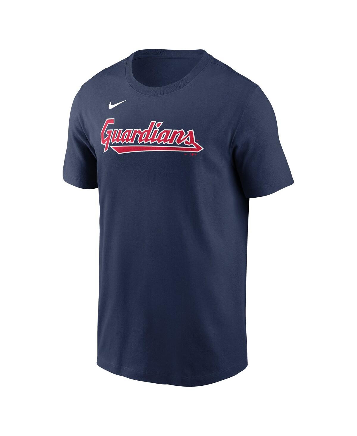Nike Men's Jose Ramirez Navy Cleveland Guardians Fuse Name Number T-shirt In Blue