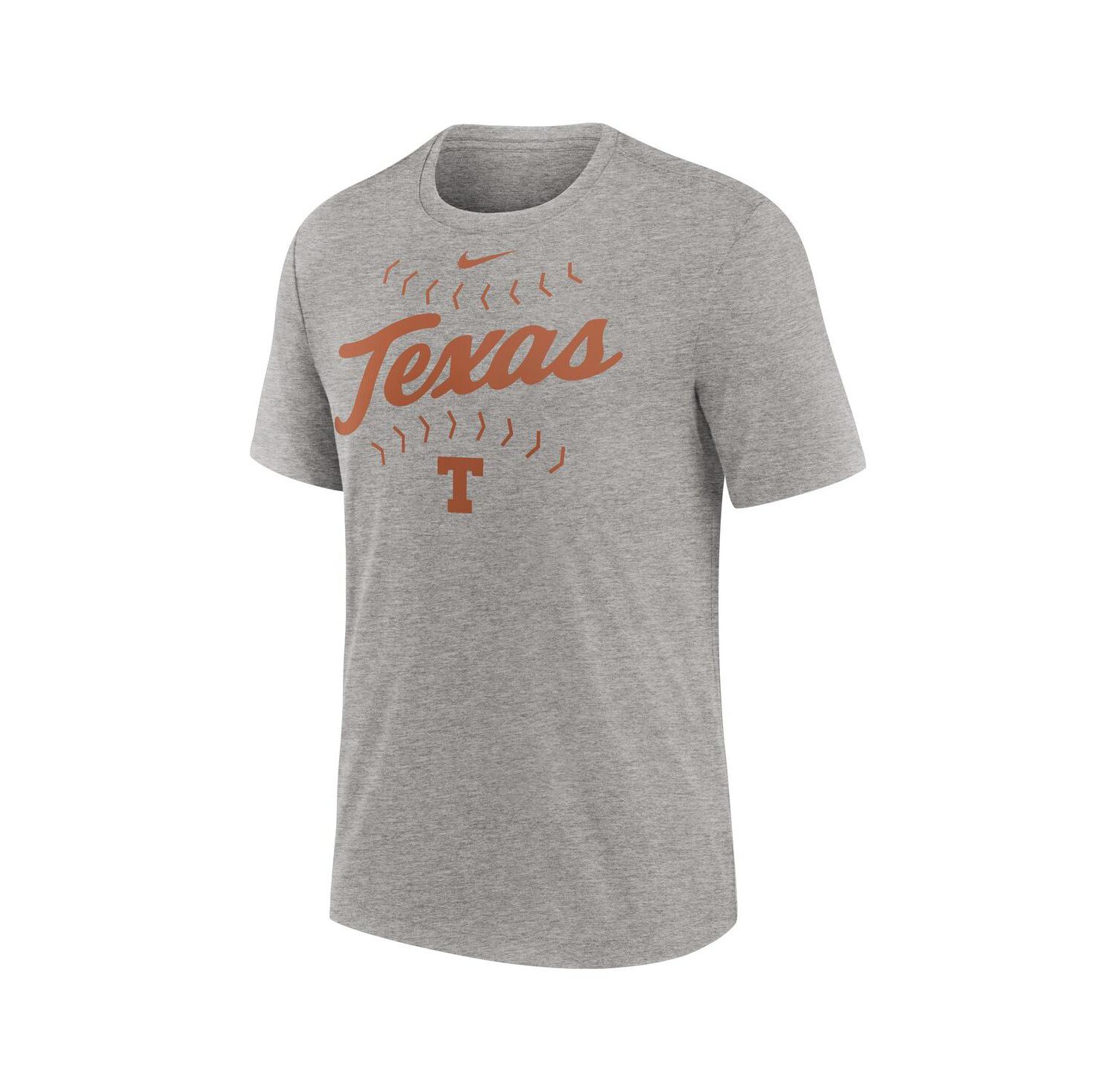 Men's Heather Gray Texas Longhorns Campus Local Tri-Blend T-Shirt
