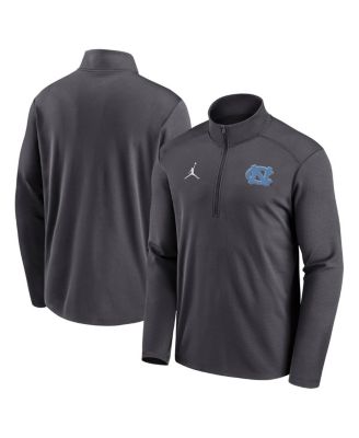 Jordan - Men's Anthracite North Carolina Tar Heels Primetime Pacer Performance Half-Zip Top