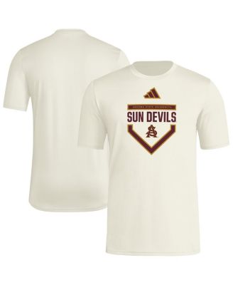 adidas - Men's Cream Arizona State Sun Devils Home Plate Pre-Game T-Shirt