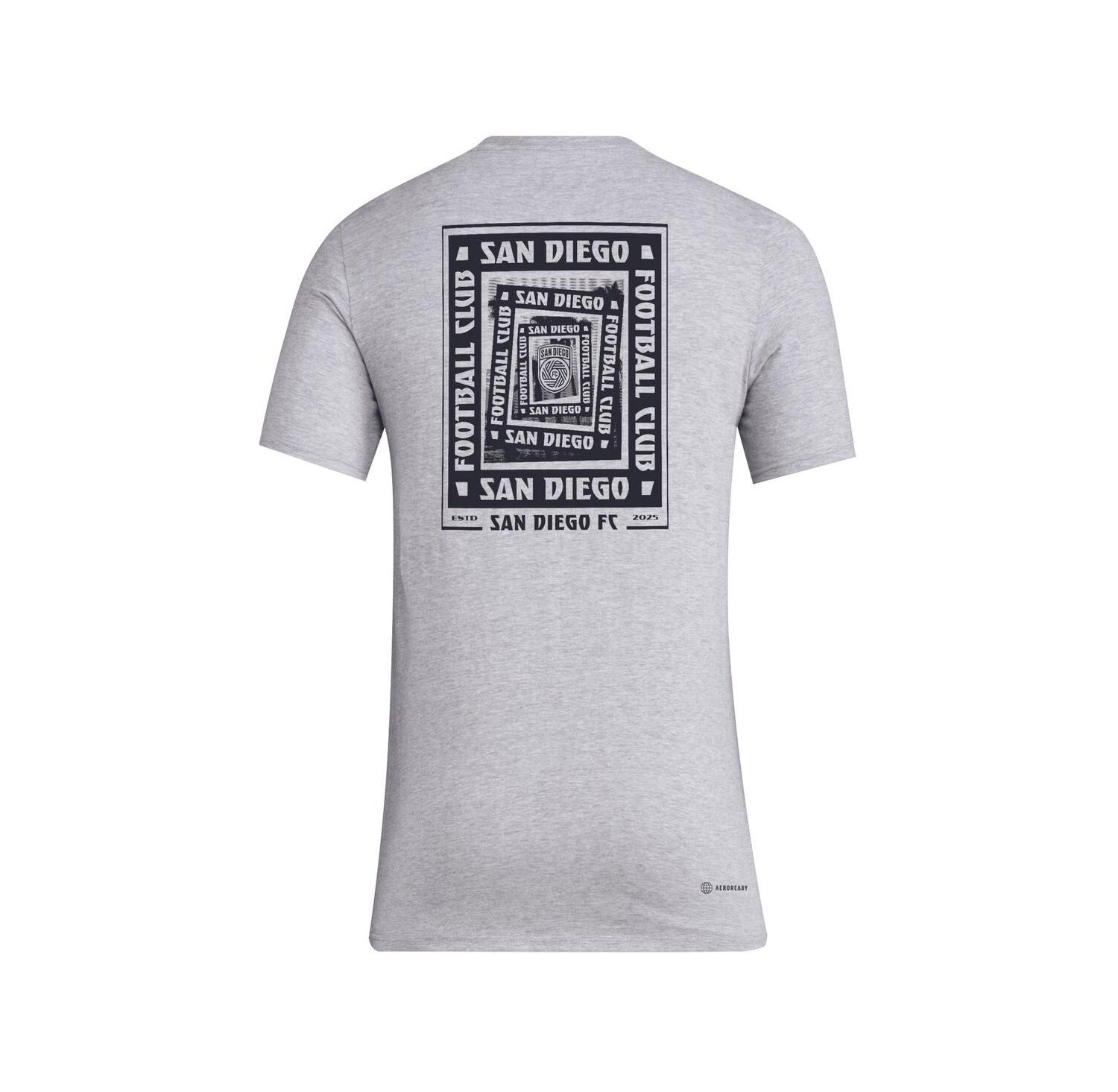Men's Gray San Diego FC Local Wrap T-Shirt