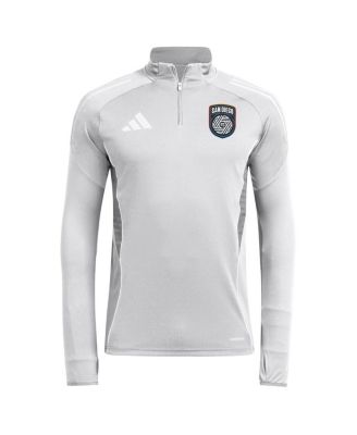 Men's Silver San Diego FC 2025 Quarter-Zip Long Sleeve Training Top