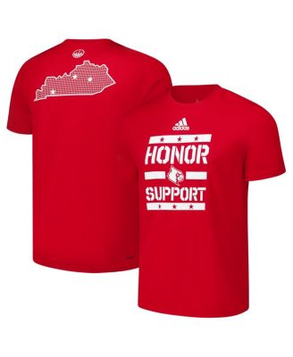 adidas - Men's Red Louisville Cardinals Honor Support Pre-Game T-Shirt