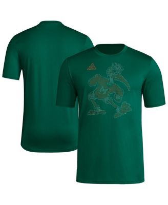adidas - Men's Green Miami Hurricanes Locker Local Impression T-Shirt