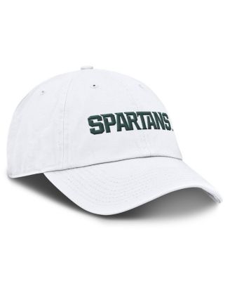 Men's White Michigan State Spartans Core Club Mascot Wordmark Adjustable Hat