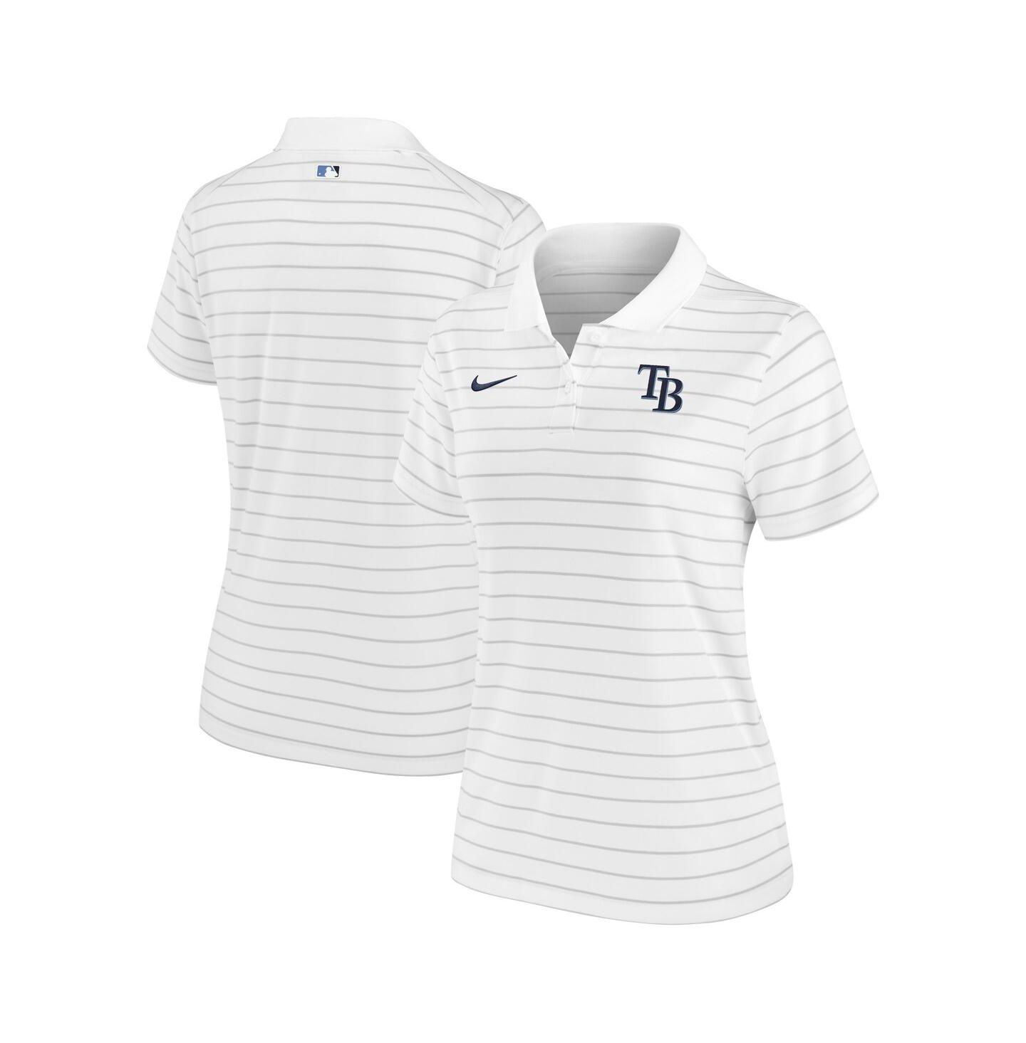 Женское поло Nike White Tampa Bay Rays Authentic Collection Victory Performance Polo — фото 1