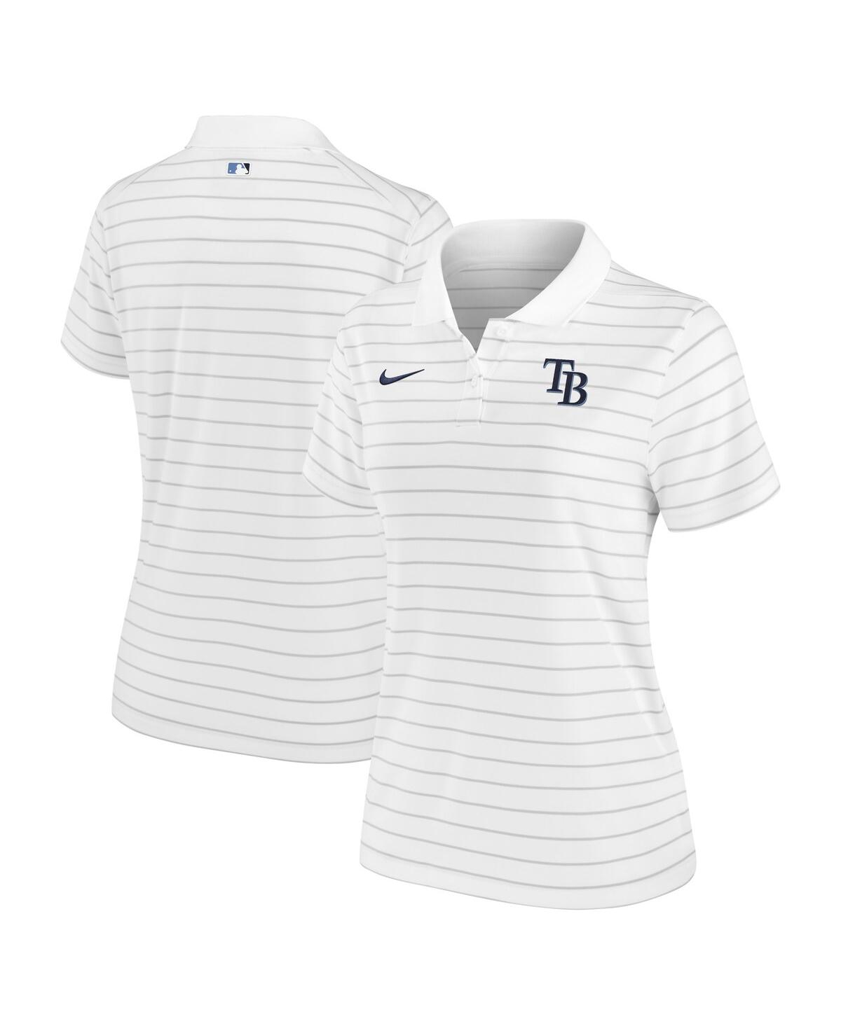 Nike Women's White Tampa Bay Rays Authentic Collection Victory Performance Polo Shirt In White