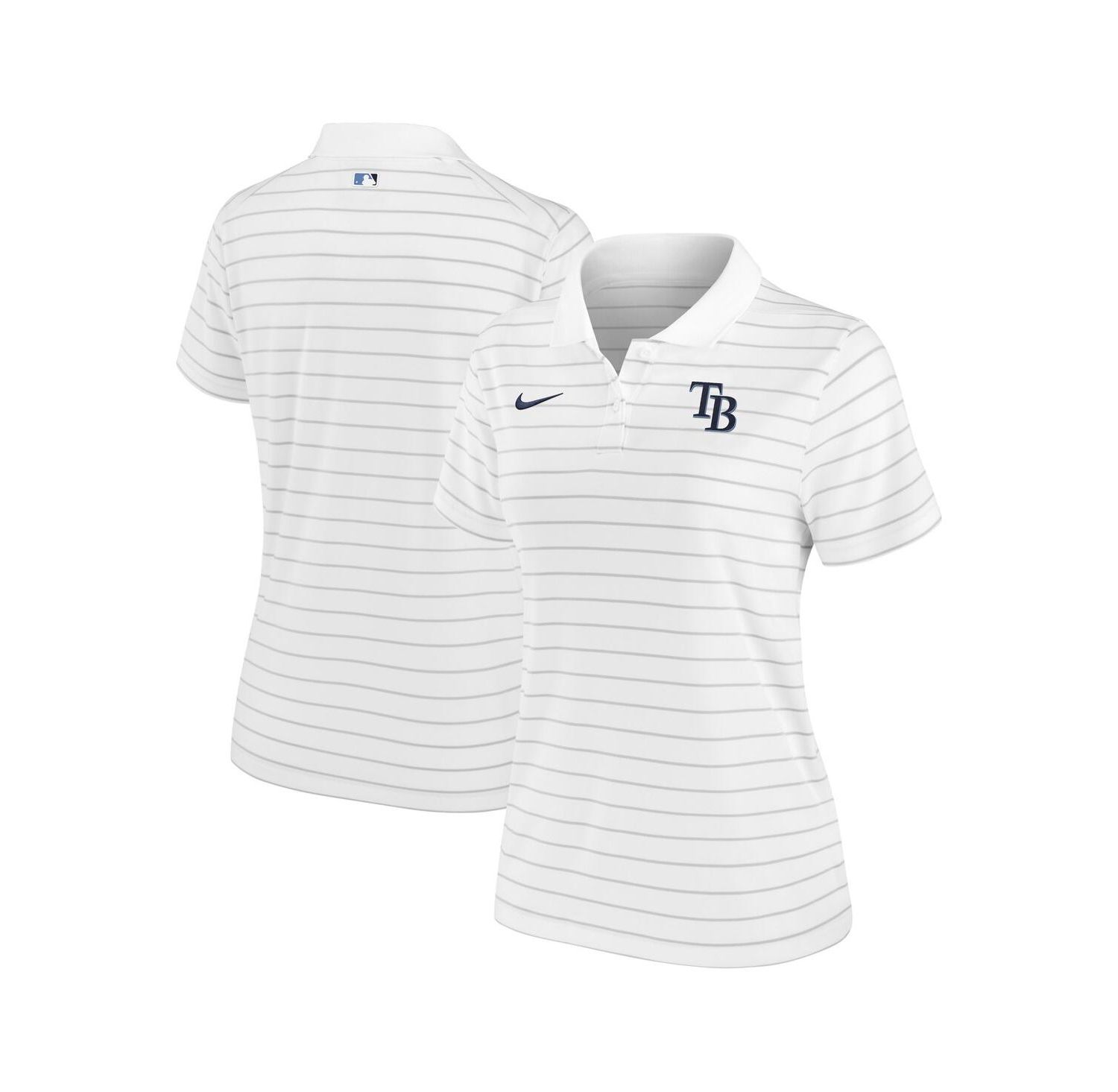 Women's White Tampa Bay Rays Authentic Collection Victory Performance Polo Shirt