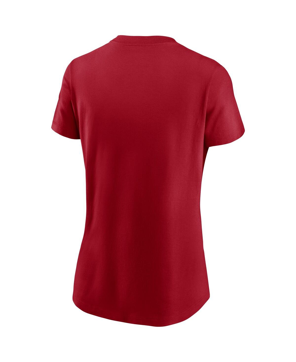 Nike Women's Red Texas Rangers Wordmark T-shirt In Red