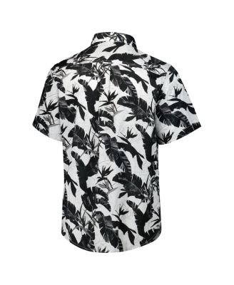 Men's Black Philadelphia Eagles Sunnyvale Blooms Camp Button-Up Shirt