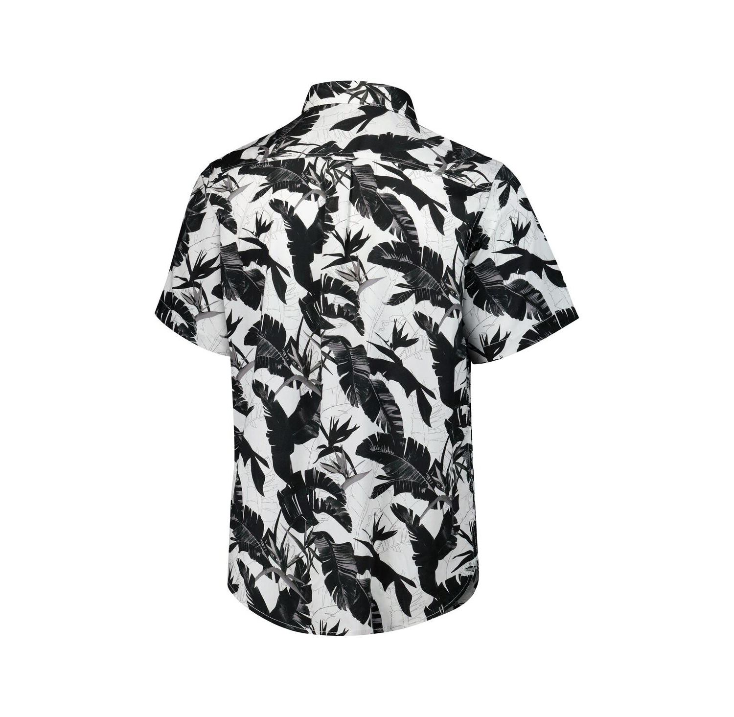 Men's Black Philadelphia Eagles Sunnyvale Blooms Camp Button-Up Shirt