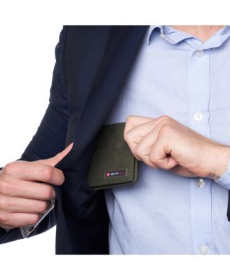 Men's Connor Executive Bifold Wallet | Business Passcase for Men | Premium Leather | Dual ID Windows | RFID Blocking | Gift Box Included