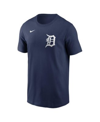 Men's Javier Baez Navy Detroit Tigers Fuse Name Number T-Shirt