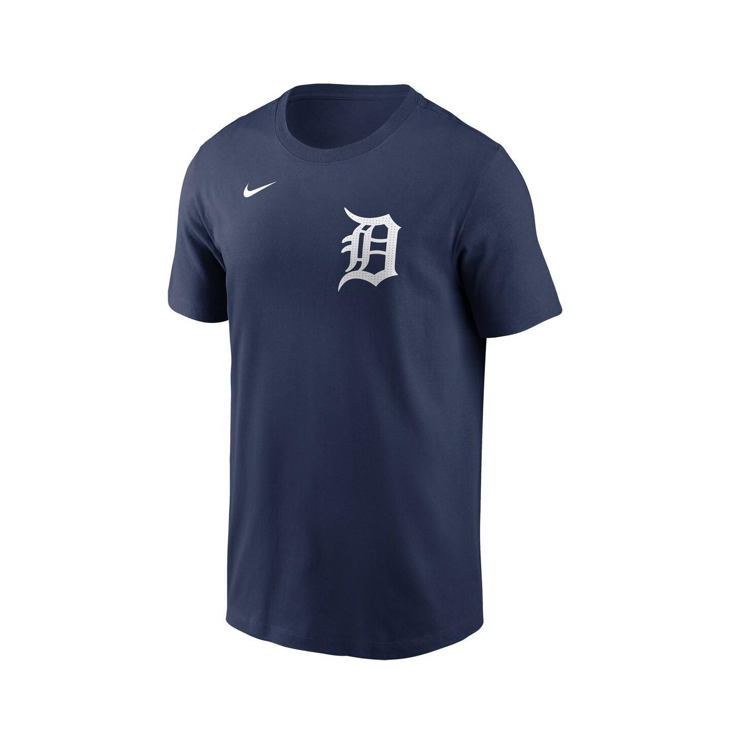 Мужская футболка Nike Javier Baez Navy Detroit Tigers Fuse Name & Number — фото 3