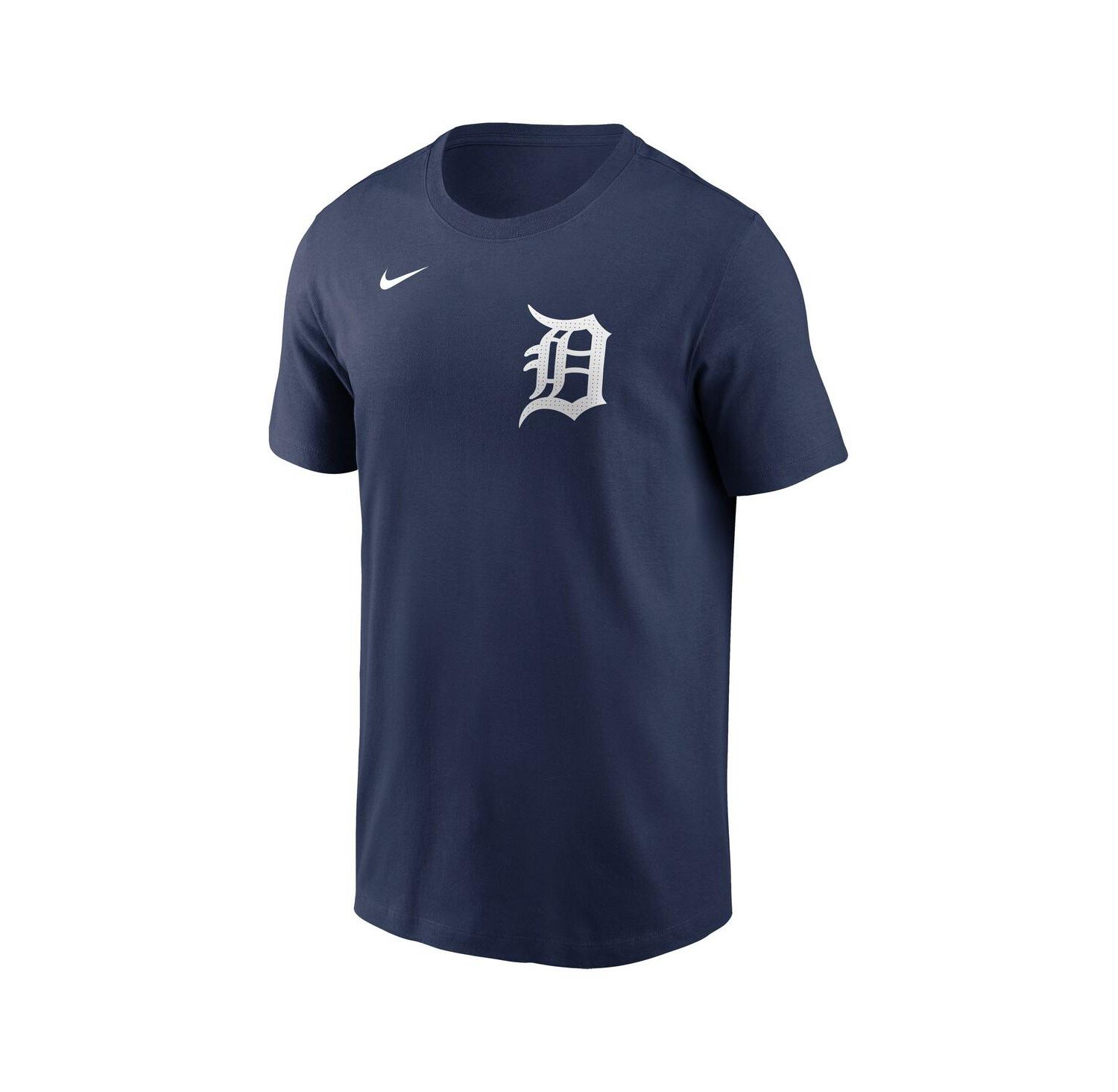 Men's Javier Baez Navy Detroit Tigers Fuse Name & Number T-Shirt