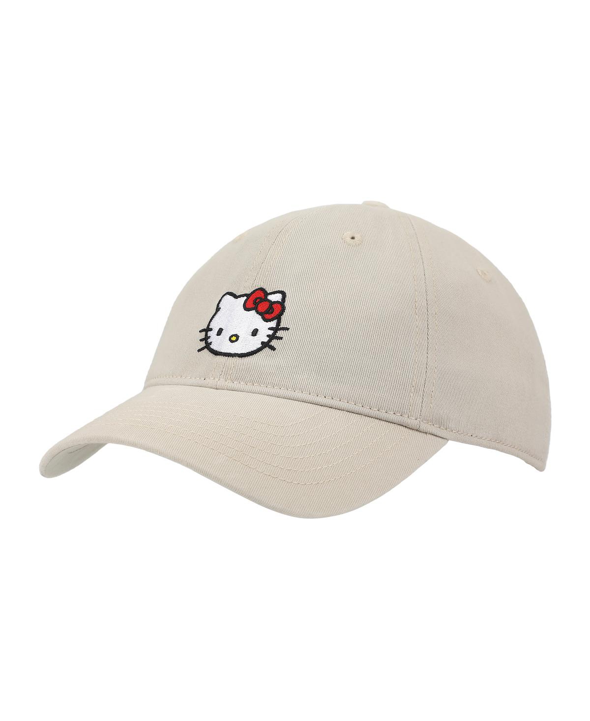 Men's Embroidered Character Beige Unstructured Baseball Cap - Tan
