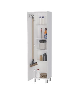 Tall Accent Cabinet with Five Shelves – Space-Saving and Versatile