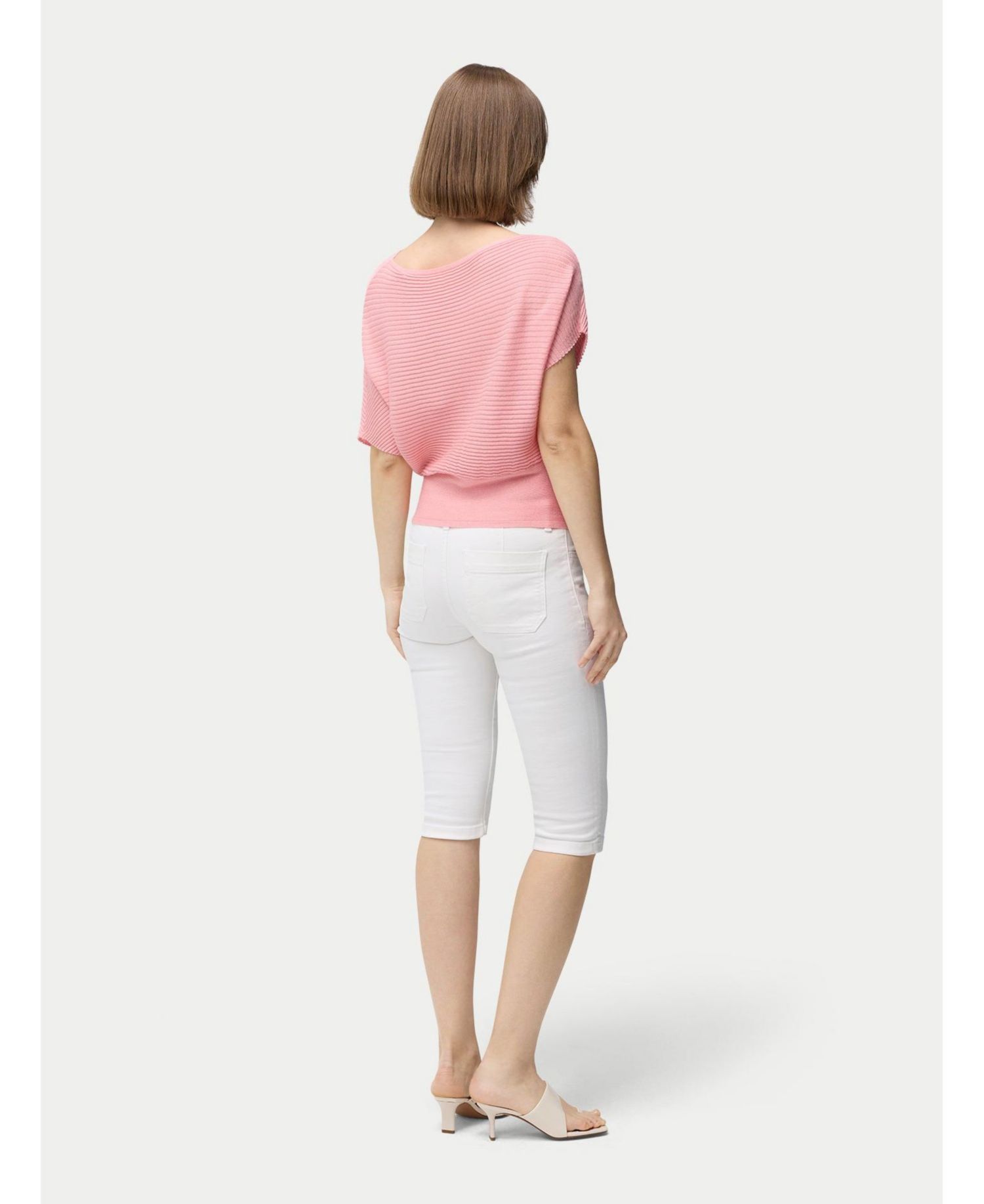 Women's Short Dolman Sleeve Cashmere Sweater