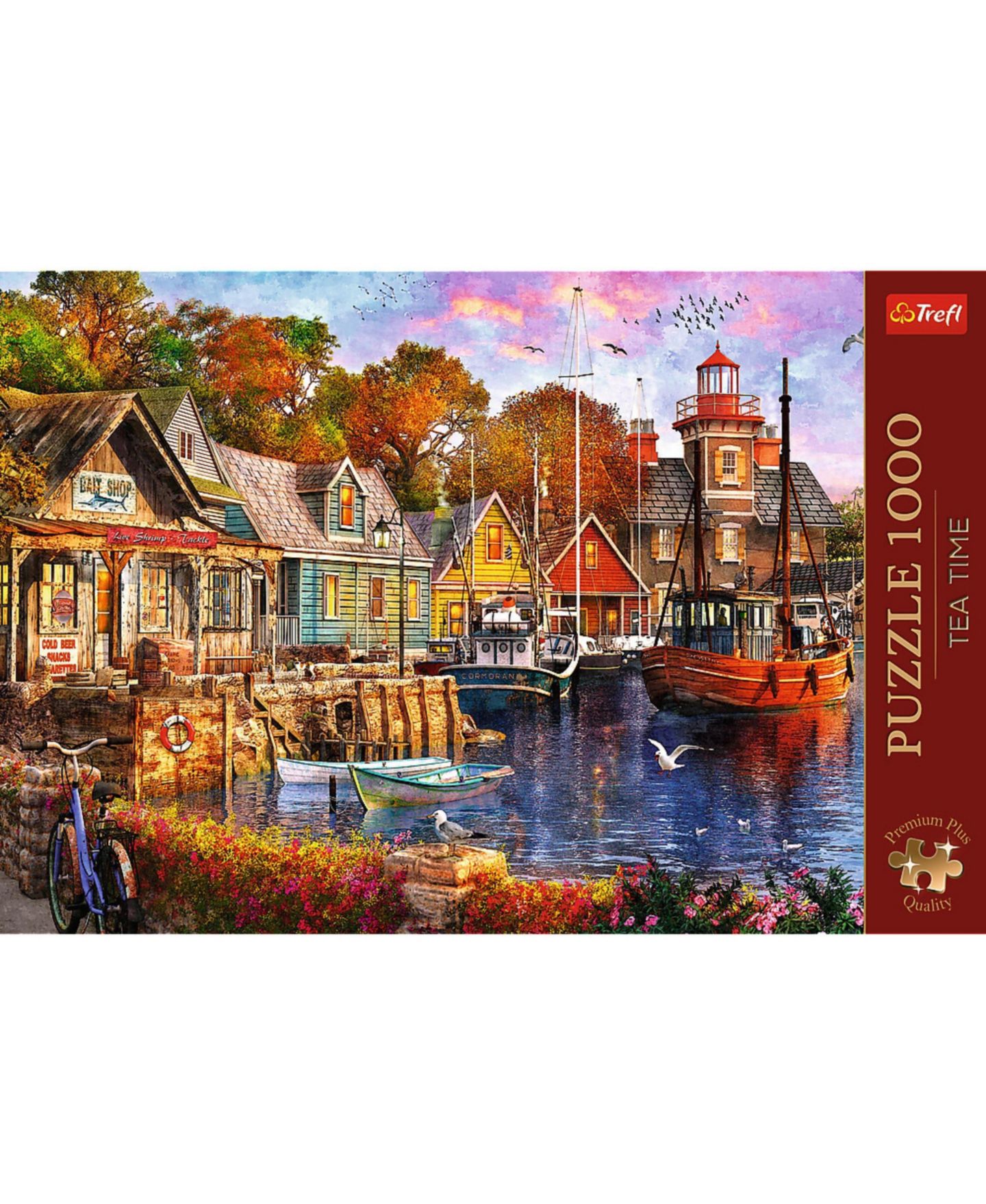 Детский пазл Trefl Premium Plus 1000 Piece Puzzle - Seaside Harbour, цвет: Разноцветный — фото 3