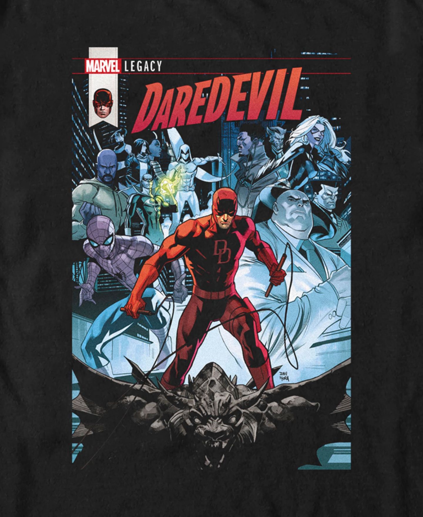 Мужская футболка Fifth Sun Daredevil Comic Short Sleeve, цвет: Чёрный — фото 3