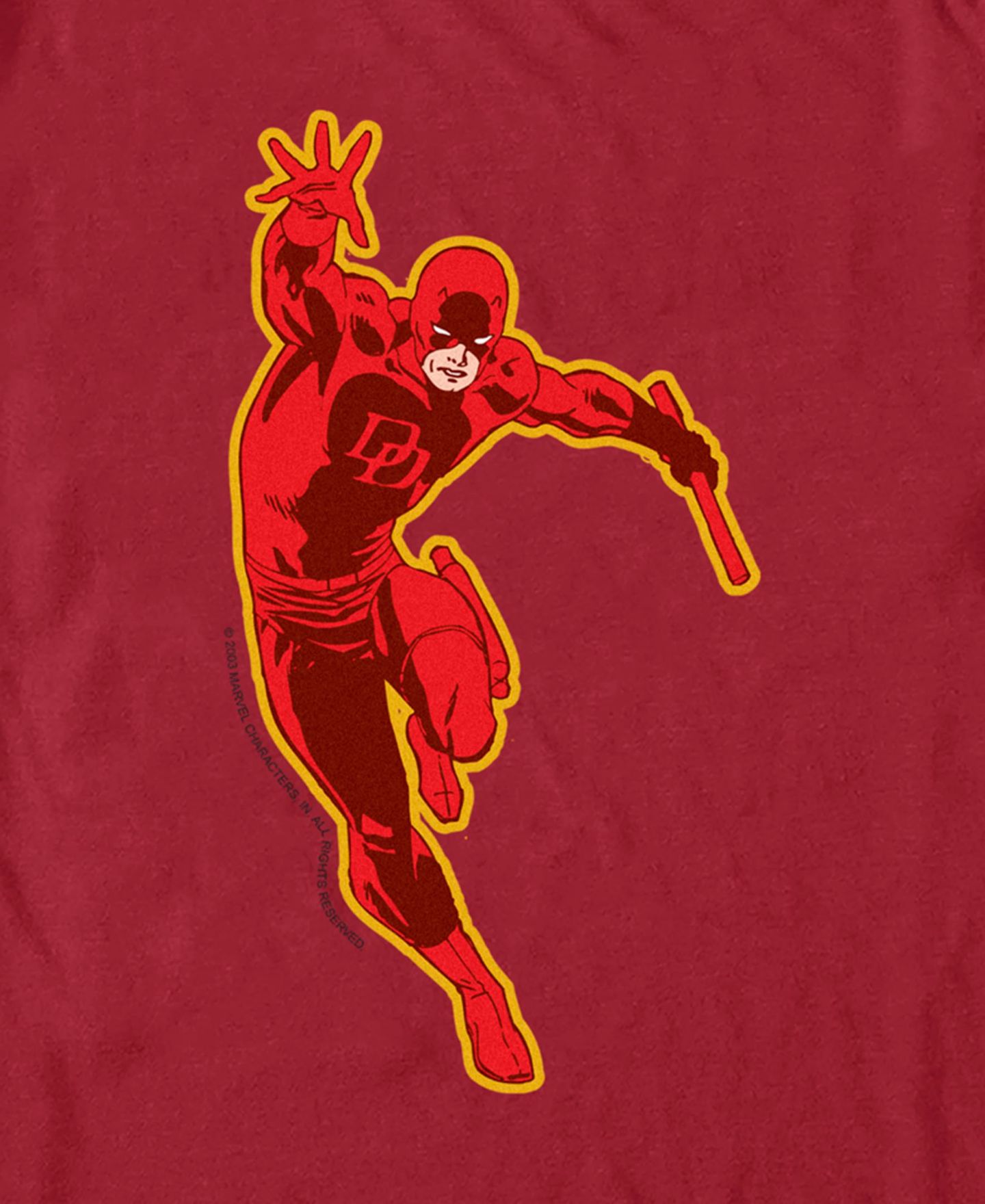 Мужская футболка Fifth Sun Daredevil Classic Short Sleeve, цвет: Красный — фото 3