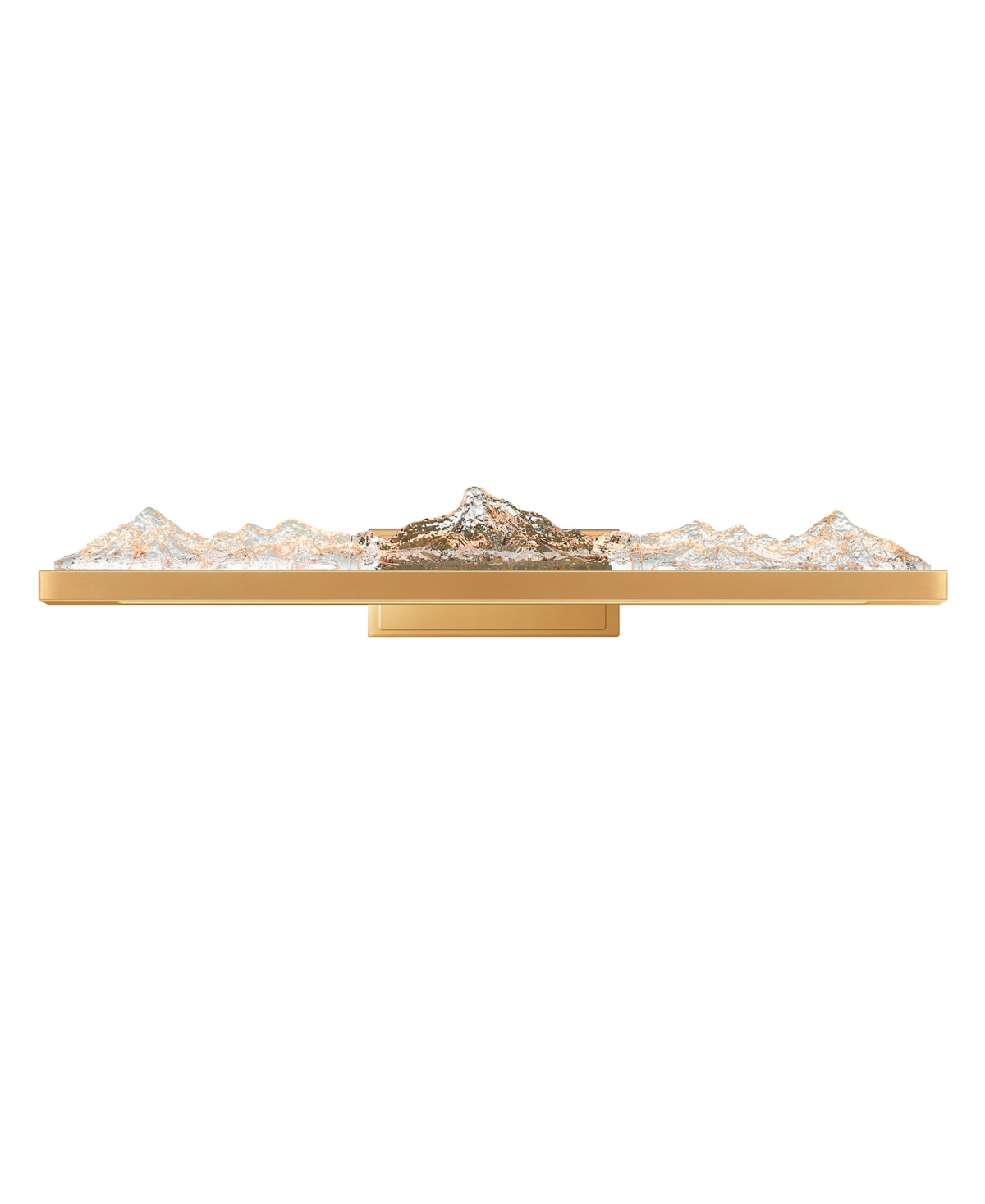 Cwi Lighting 5" Metal Himalayas Integrated Led Vanity Light In Brass
