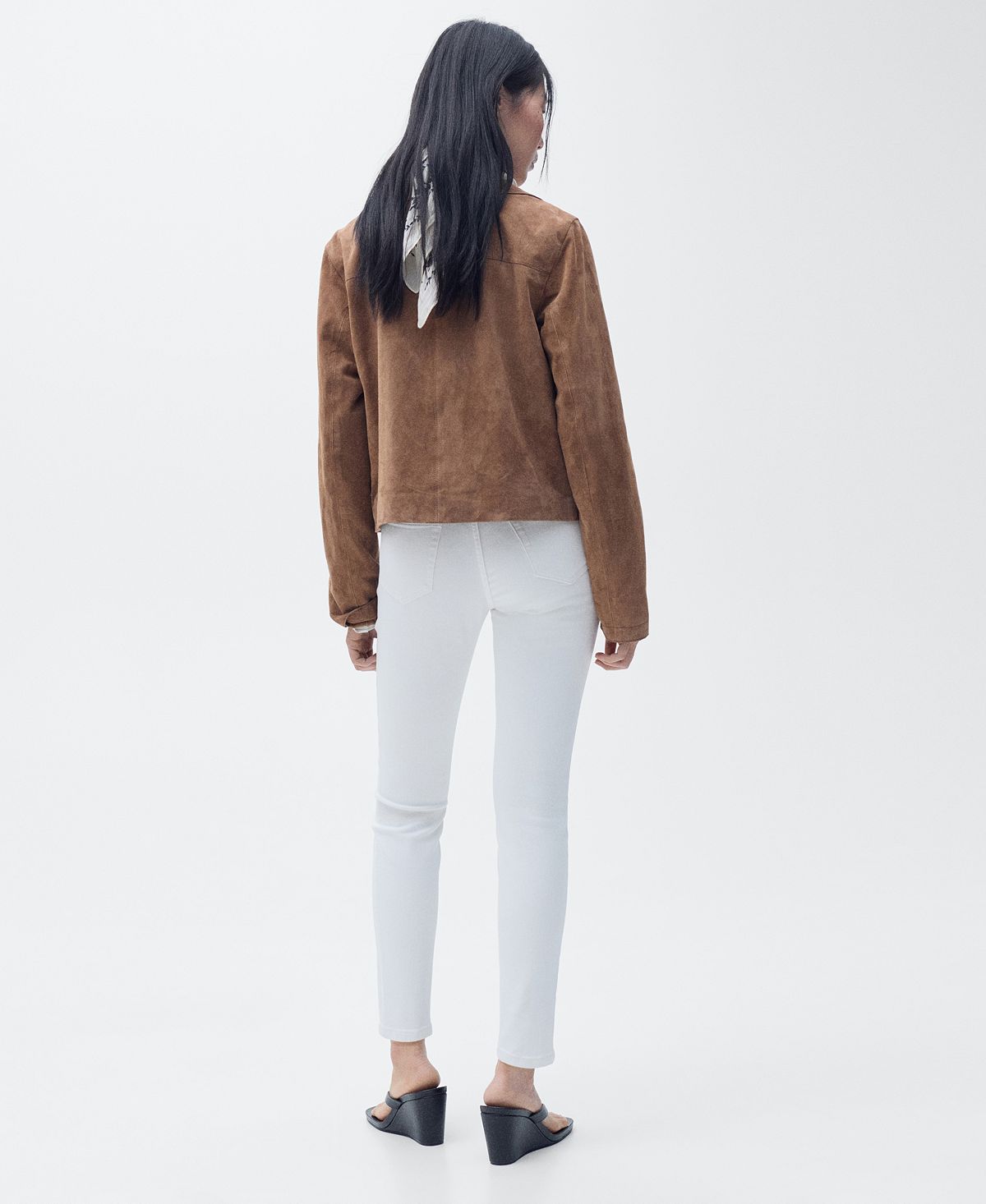 Mango Women's Mid-Rise Skinny Jeans view 3 — MAYCSS fashion products