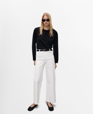 MANGO - Women's Catherin Culotte High-Rise Jeans