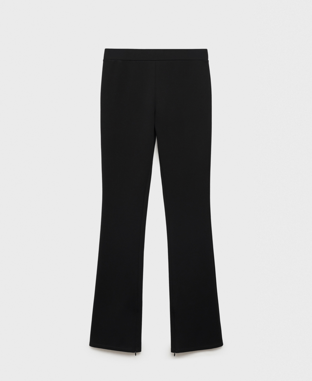 Shop Mango Women's Skinny Slit Pants In Black