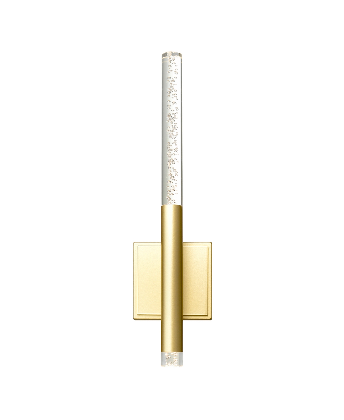 Cwi Lighting 4.3" Metal Dragonswatch Integrated Led Wall Light In Satin Gold