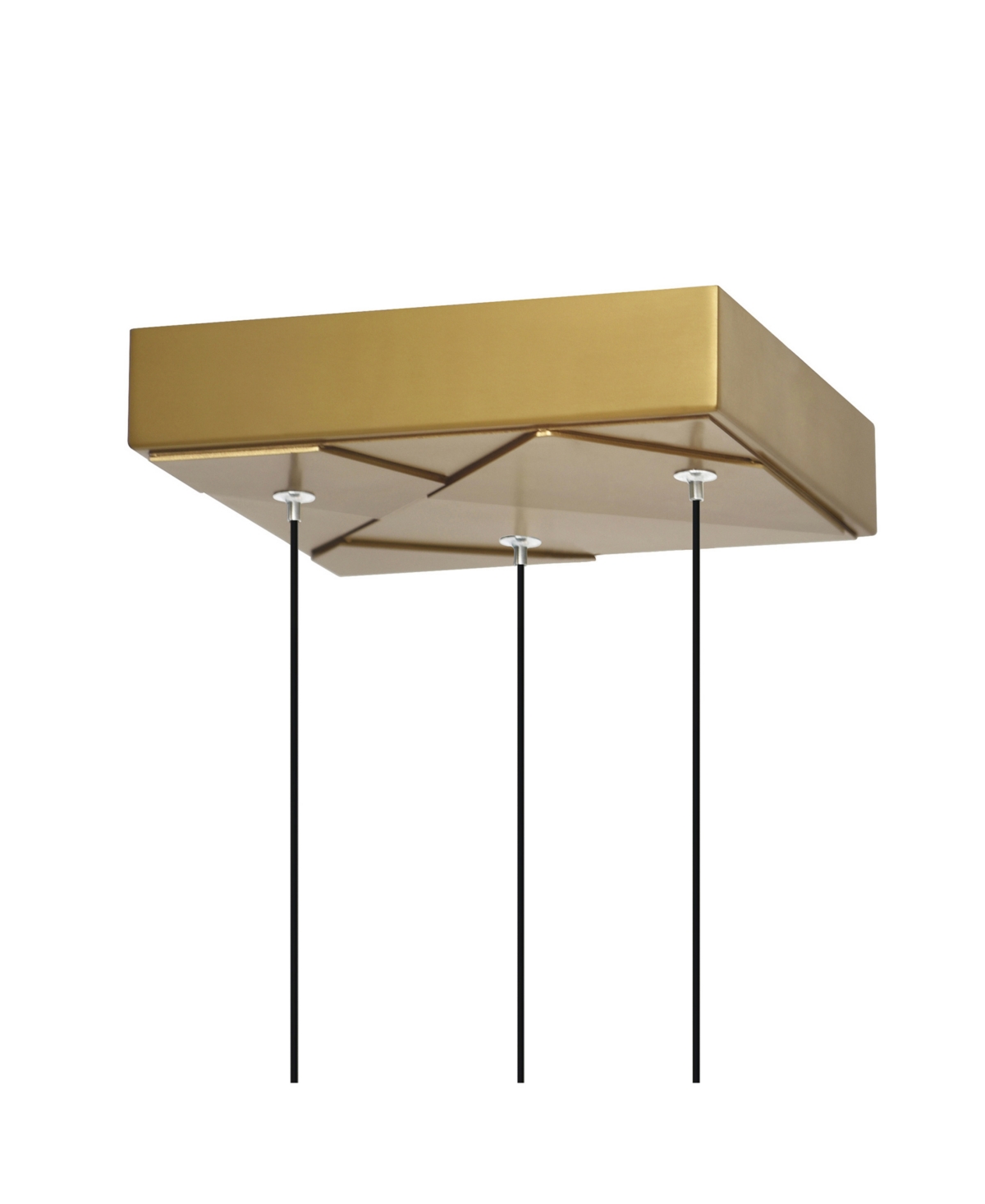 Cwi Lighting 18" Metal Valira Integrated Led Mini Pendant In Brass