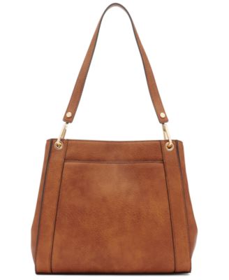 Garnet Triple Small Compartment Tote Bag