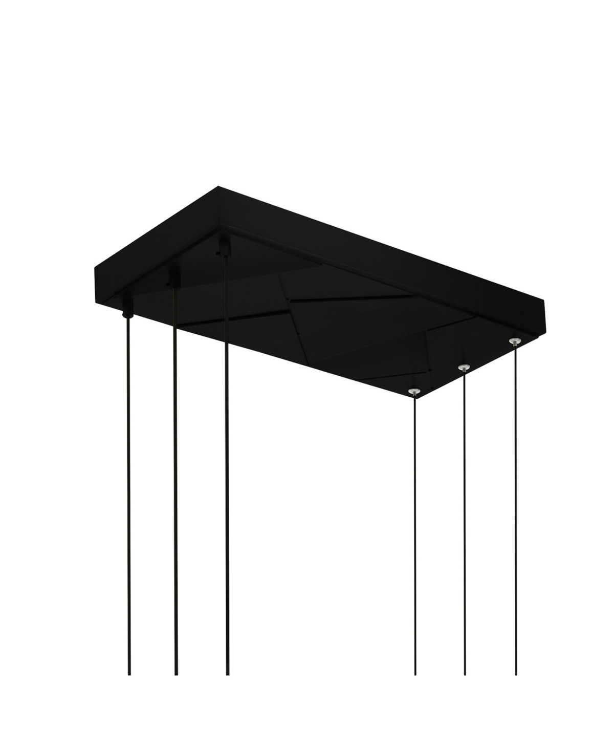 Cwi Lighting 21" Metal Saber Integrated Led Chandelier In Black