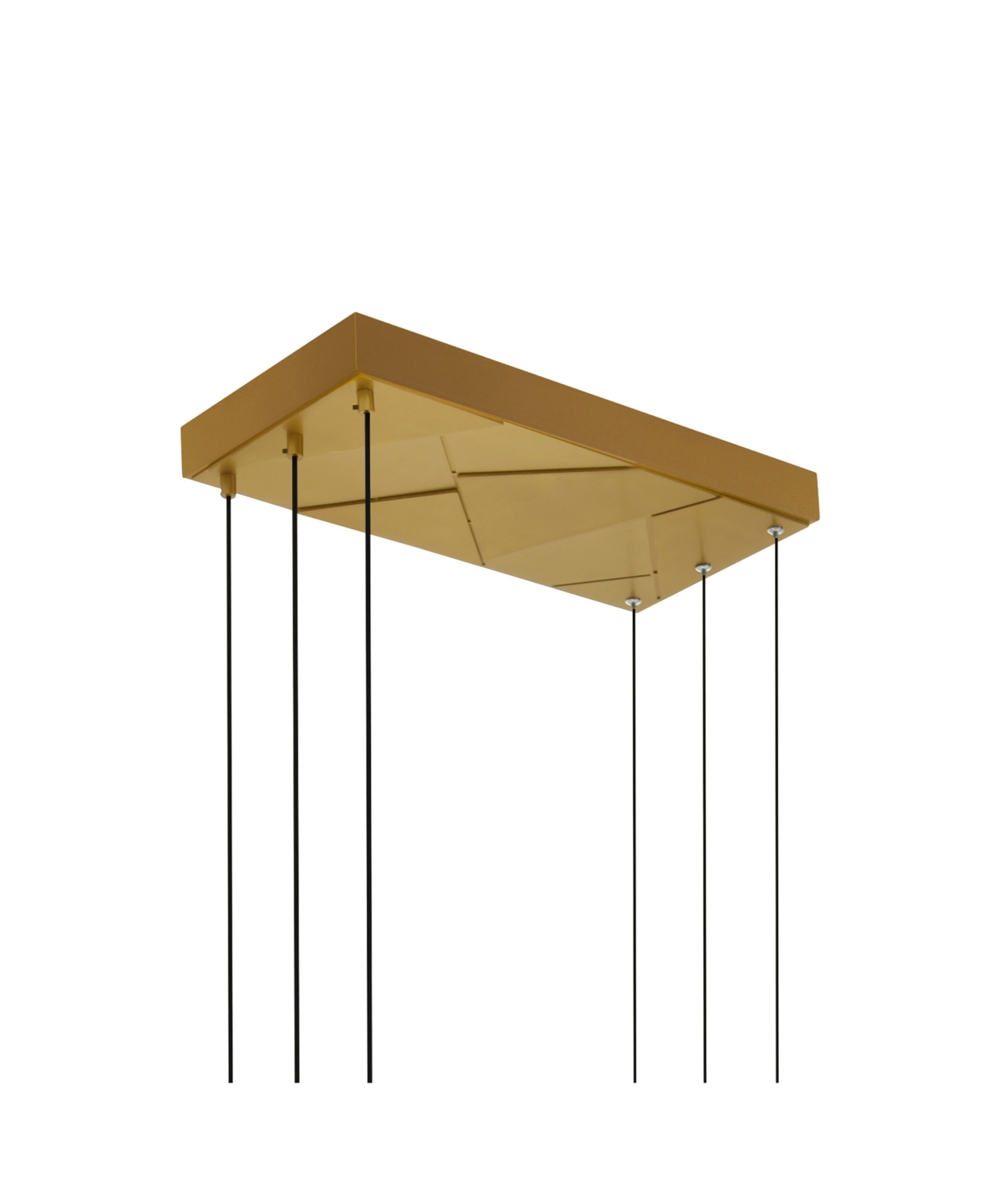 Cwi Lighting 26" Metal Saber Integrated Led Chandelier In Brass