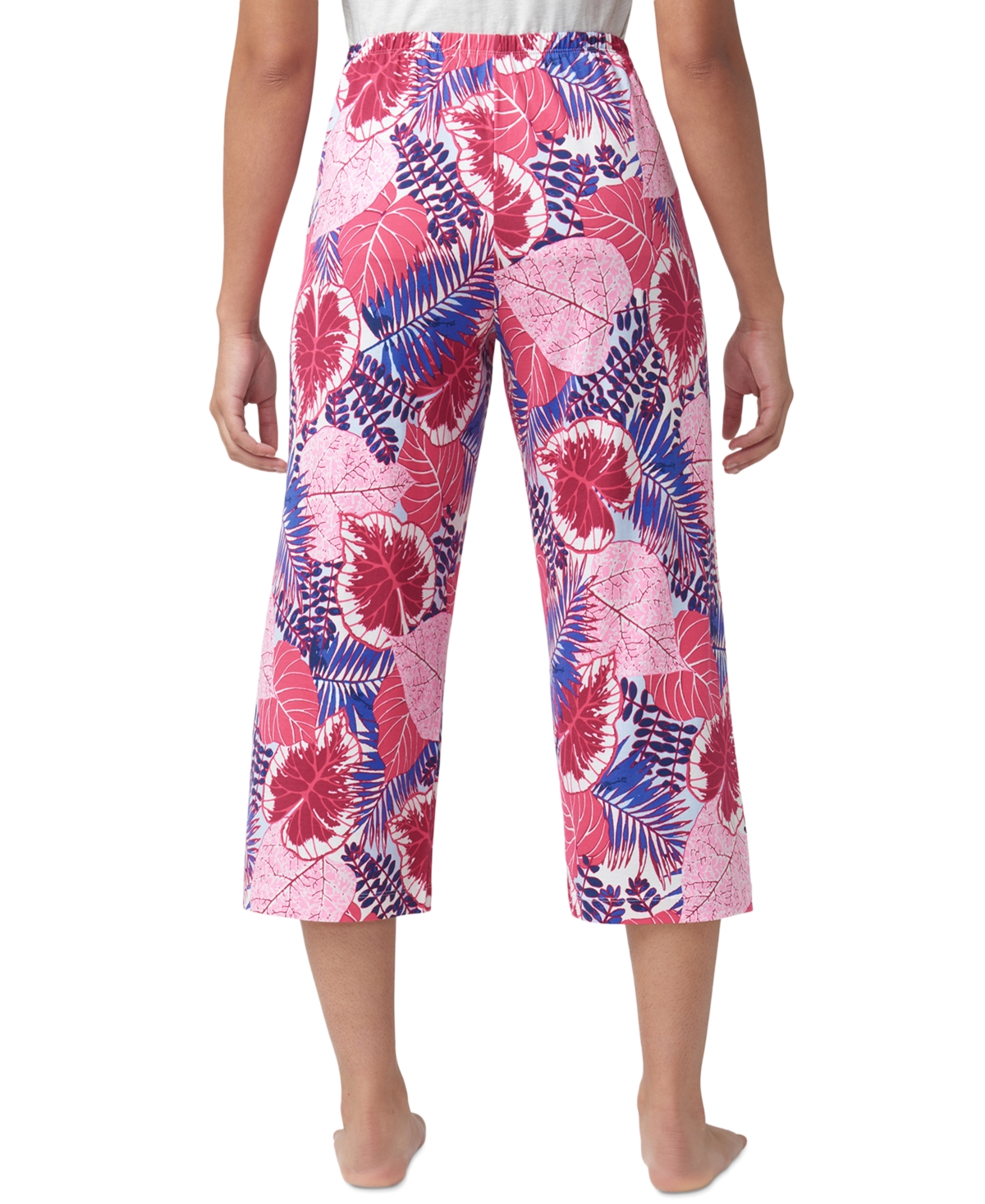 HUE WOMEN'S THE GREAT PALMS PRINTED CAPRI PAJAMA PANTS 