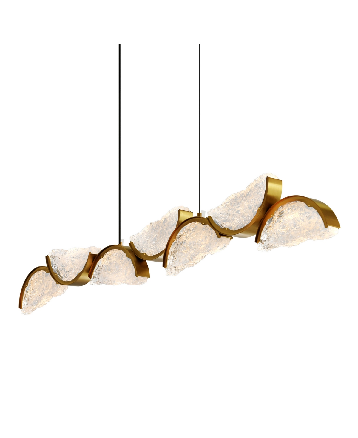Cwi Lighting 13" Metal Moon Integrated Led Chandelier