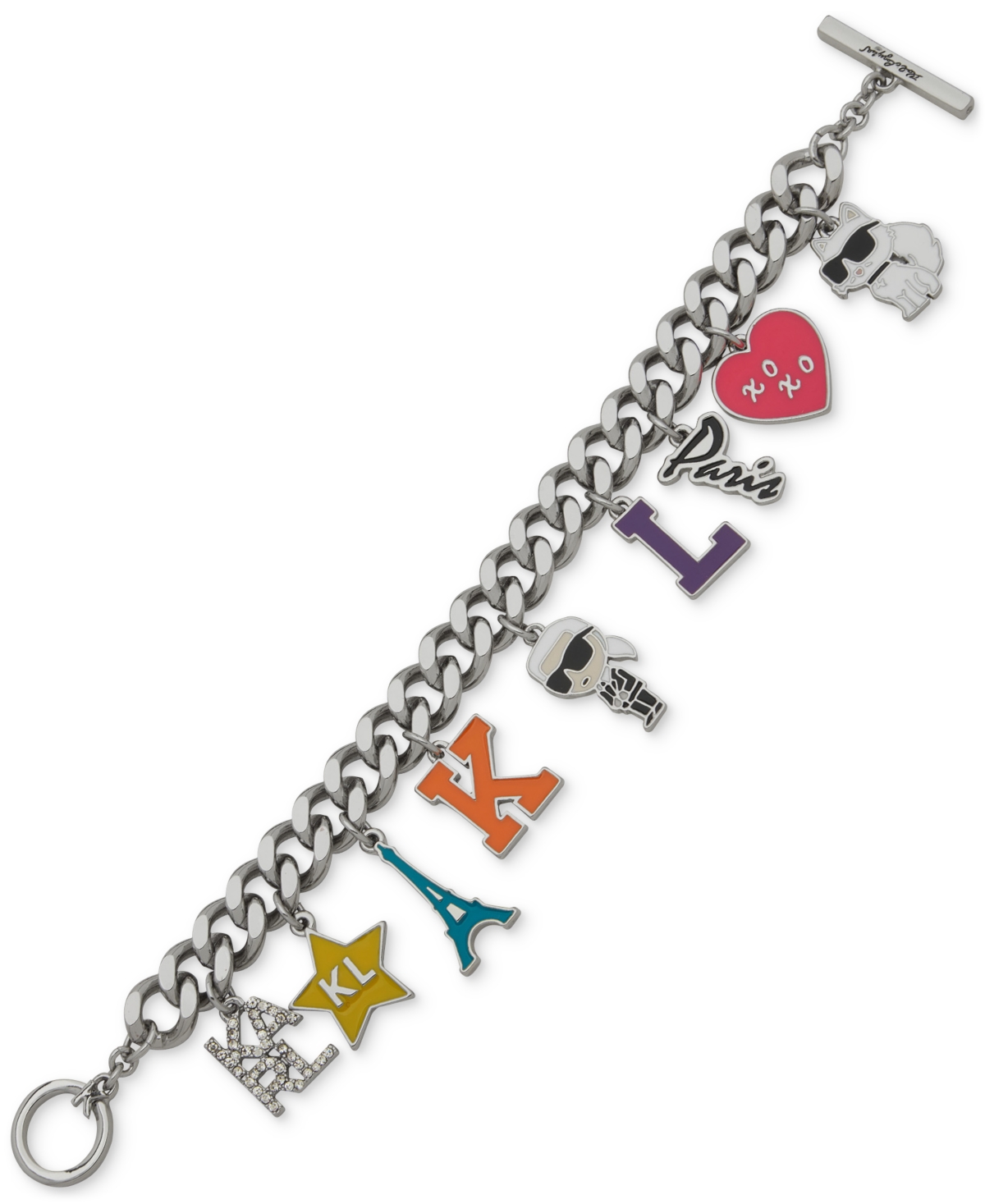 Mixed Charm Link Bracelet - Multi