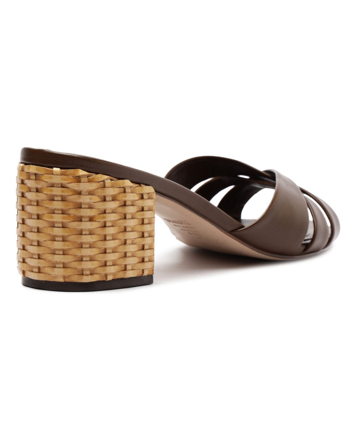 Shop Schutz Women's Keefa Straw Slip-on Mules In Brown