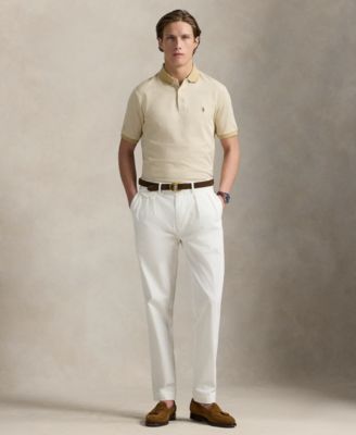 Men's Classic Houndstooth Jersey Polo Shirt