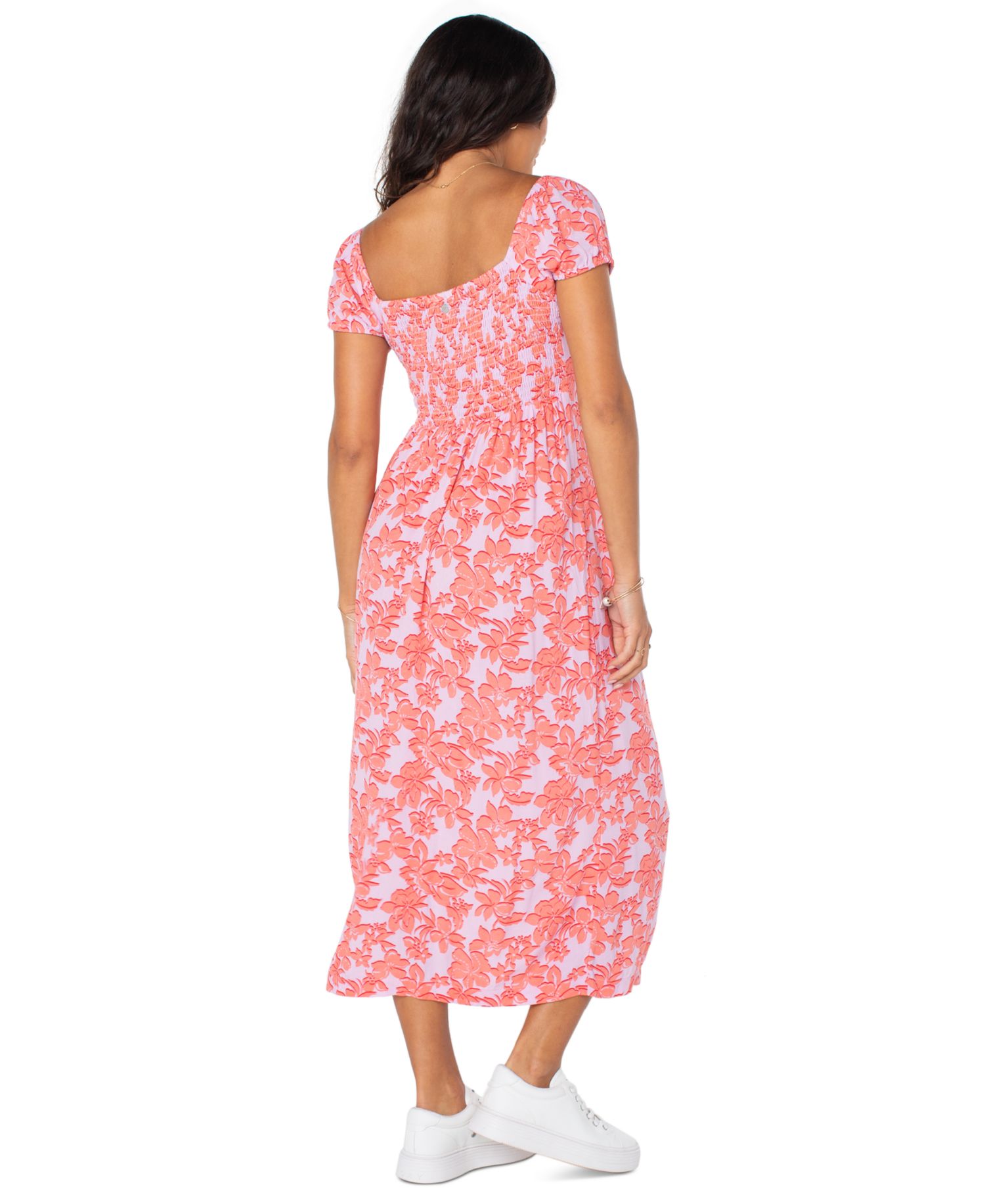 Women's Shelley Coast Floral-Print Tie-Front Midi Dress