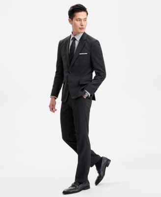 Hugo Boss Hugo By  Mens Modern Fit Pinstripe Suit Separates In Black