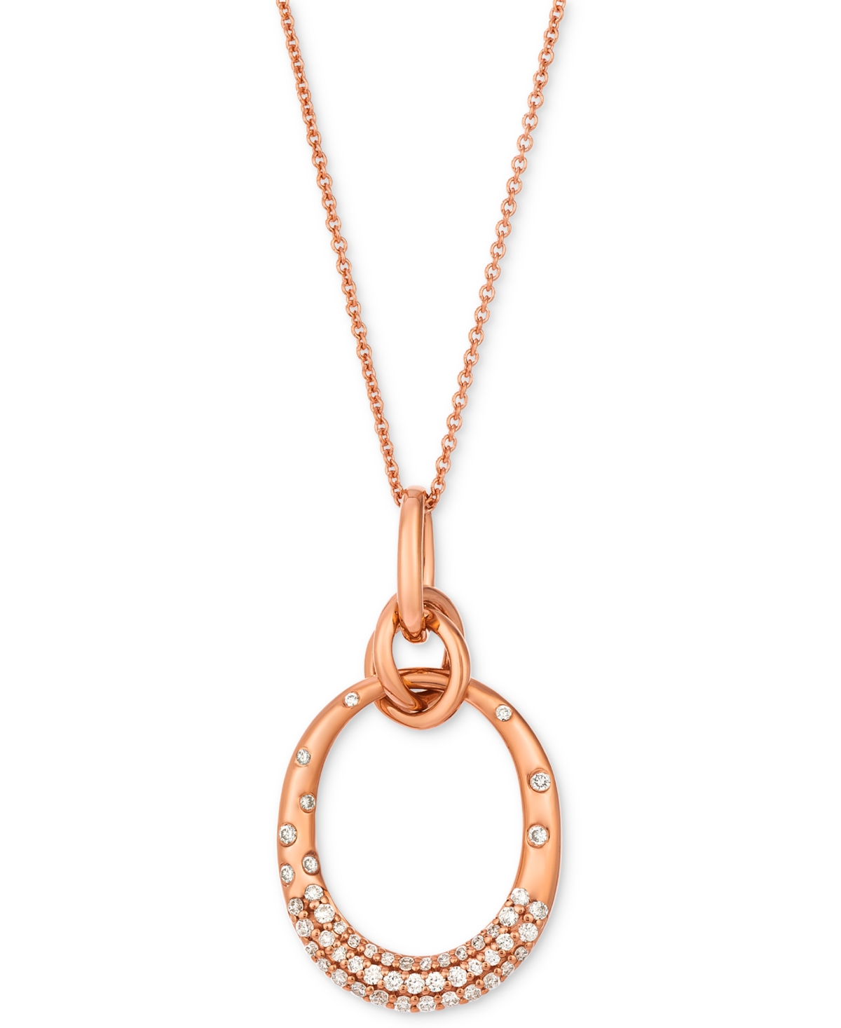 Le Vian Nude Diamond Pendant Necklace (1/4 Ct. T.w.) In 14k Rose Gold, 20" In Rose Gold