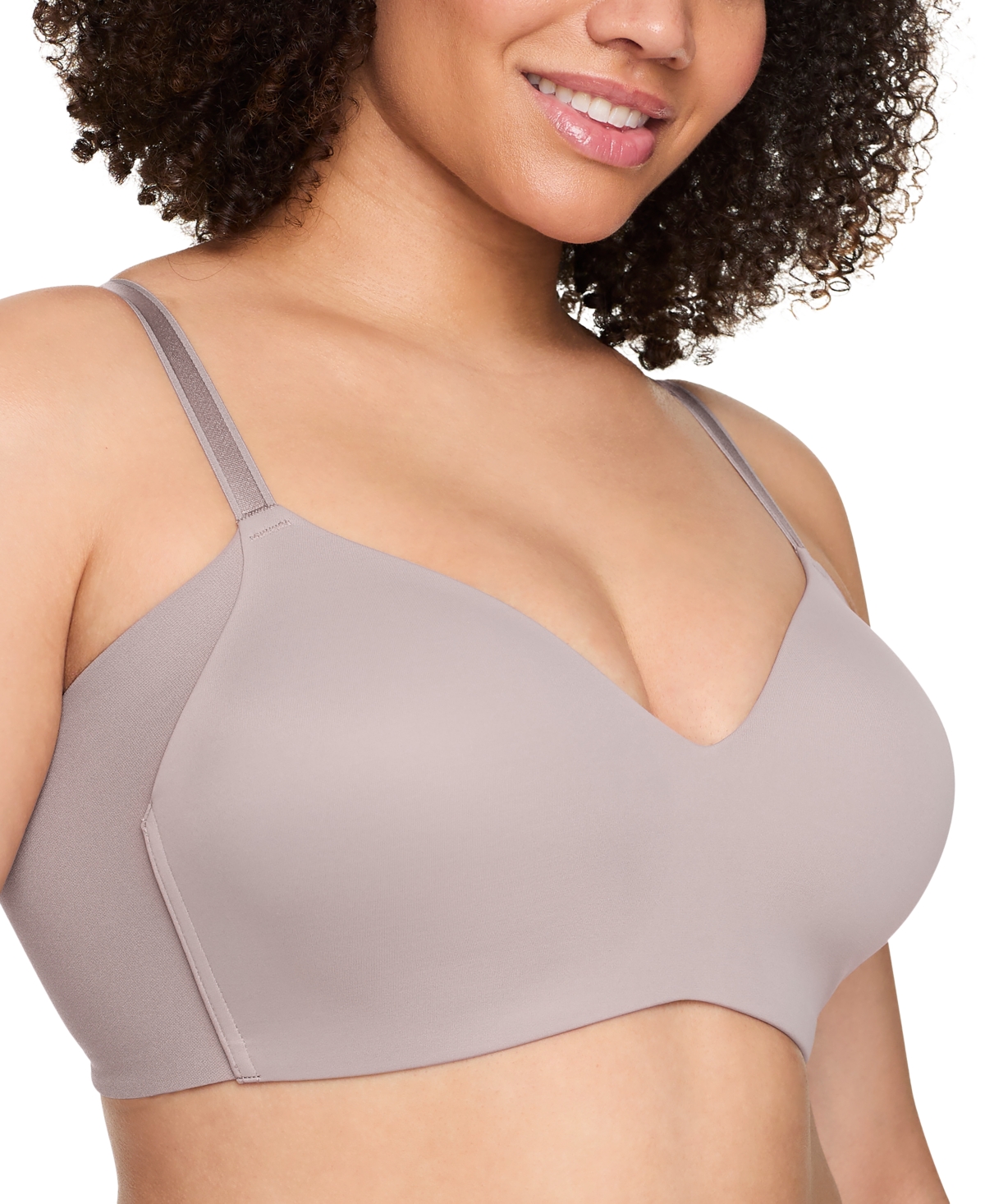 Shop Warner's Women's No Side Effects Underarm-smoothing Wireless Bra Rm3061a In Mink