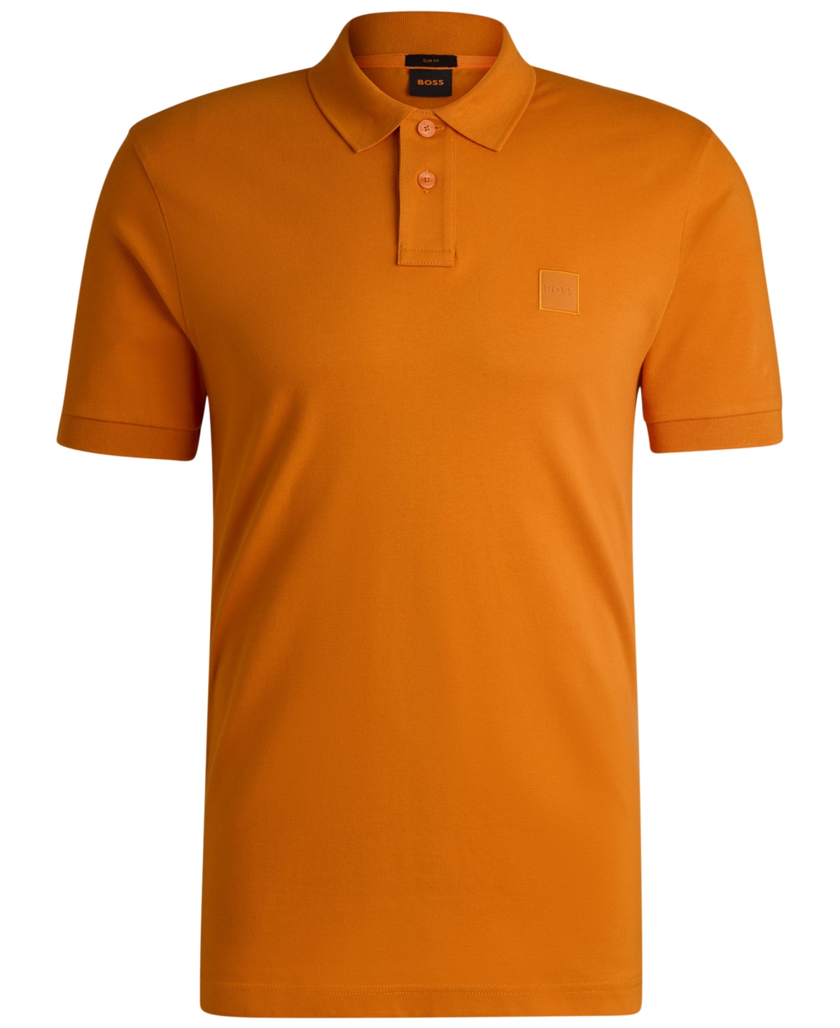 Hugo Boss Boss By  Men's Slim-fit Stretch-cotton Logo Patch Polo Shirt