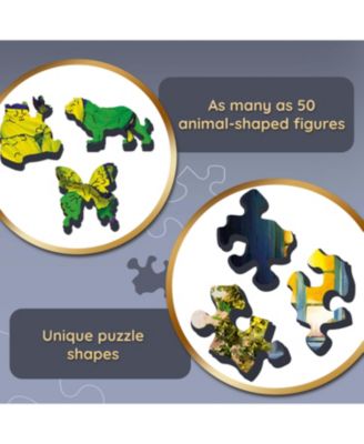 Wood Craft 501 Piece Wooden Puzzle - Rainbow Butterflies