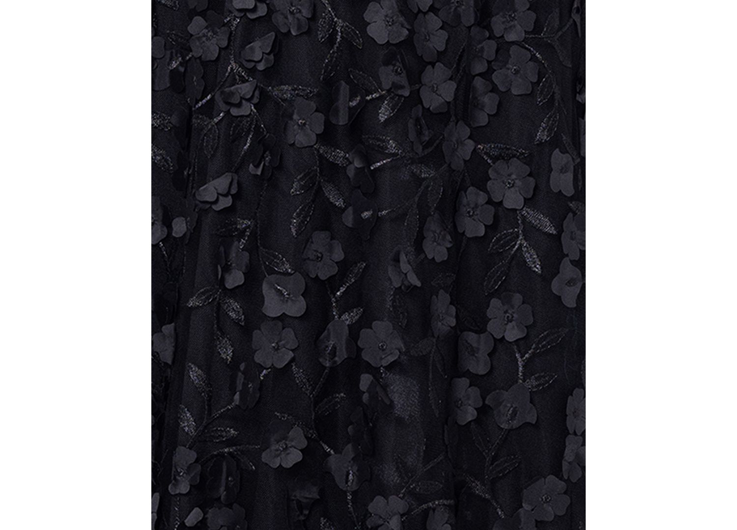 Women's Mesh-Cutout Flower Gown